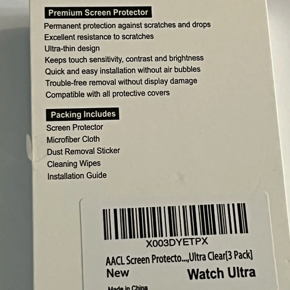 Screen Protectors for Apple Watch Ultra / Ultra 2